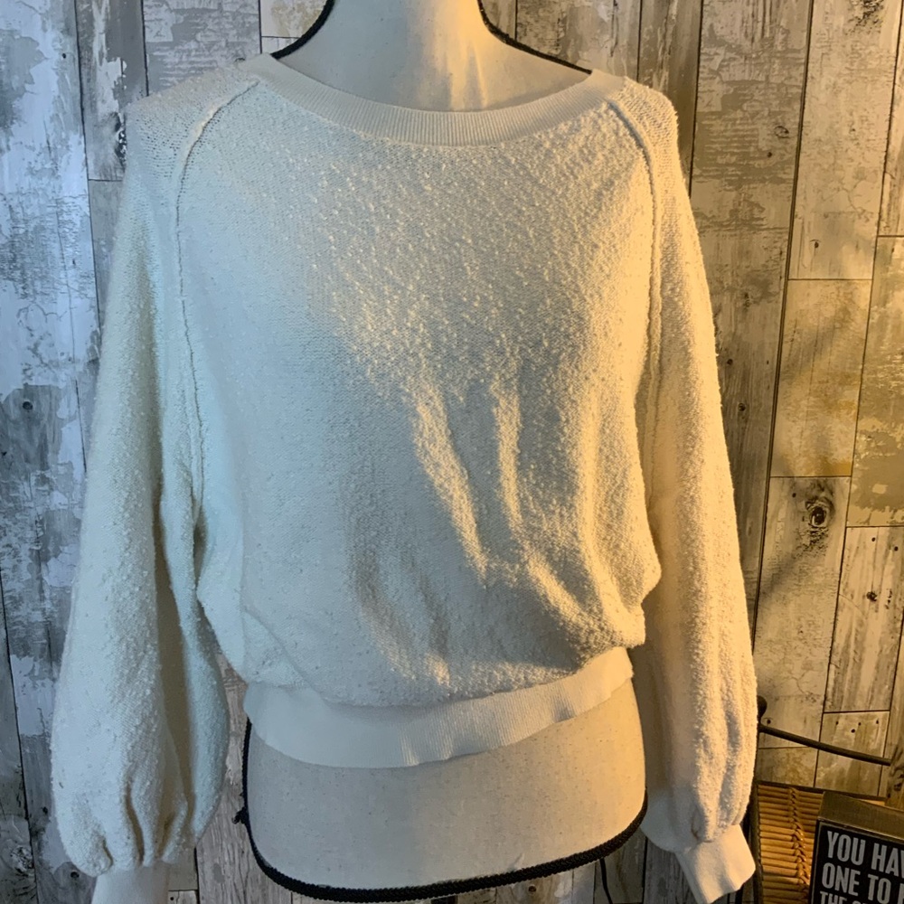 Free People Women's Cream Sweater. Size XS